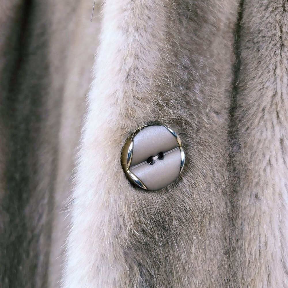 Vintage Tissavel of France Faux Mink Fur Coat - Picture 10 of 13